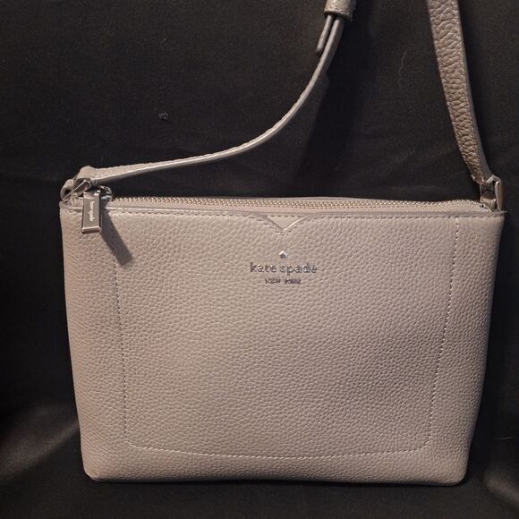 kate spade Jarlow gray leather crossbody - Picture 1 of 6